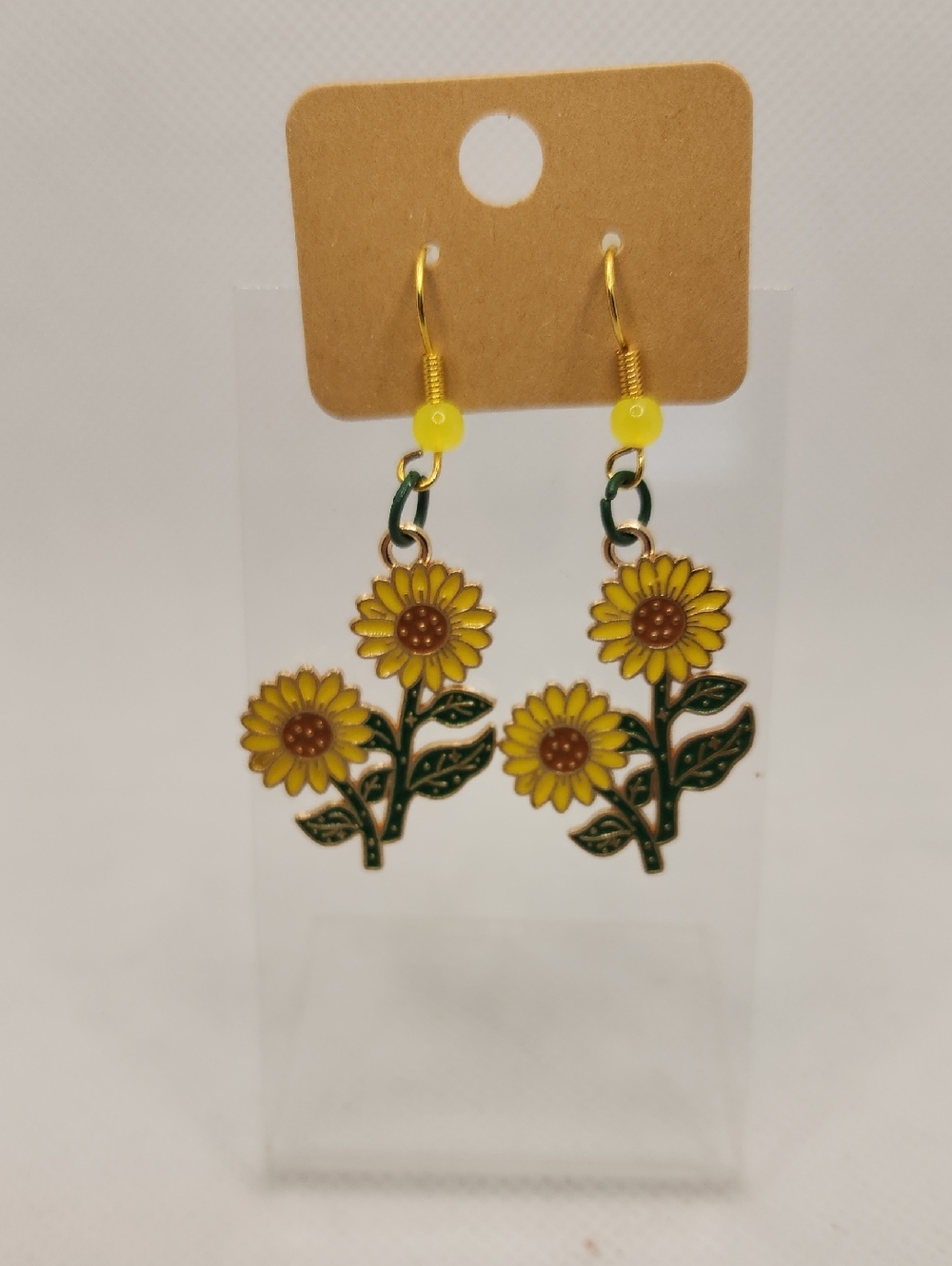 Yellow Sunflower Earrings